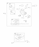 Carburetor Fuel Supply Diagram and Parts List for 09G902-0145-E1  Briggs and Stratton Engine